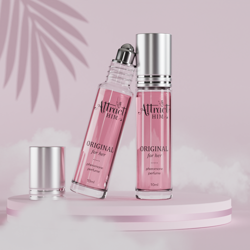 Design Perfume Box and Label for "Attract Him" scent to appeal to women Design by Tamara.D