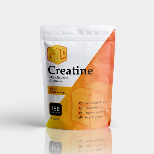 Bag Design for Creatine Monohydrate Gummy brand Design by Manthanshah