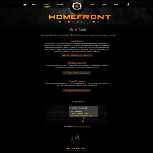 Help Homefront Consulting Inc. with a new website design Design por bearstone