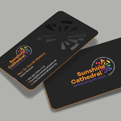 Business Card for Growing Progressing LGBTQ Church Design by a r t  ^ s t a r