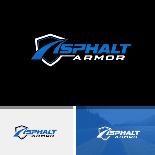 Powerful logo design for the most durable asphalt coating available Design by shadow`art
