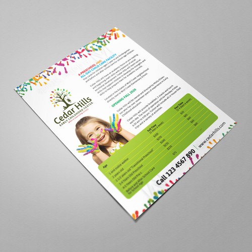 Preschool Flyer Design by The Lark Works