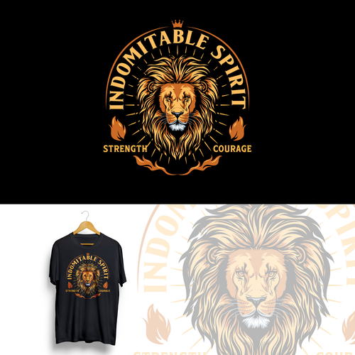 Lion tshirt design to inspire men to greatness Design by M E L O