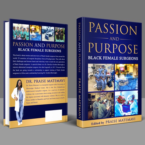 Need a powerful design for black female surgeon book- global