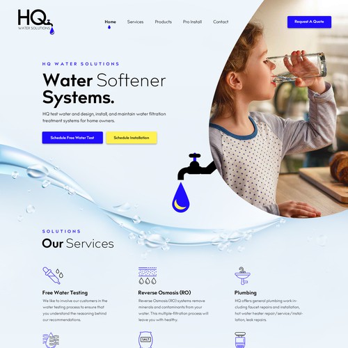 コンペ「Website for Water Treatment Website」のデザイン by OMGuys™さん 