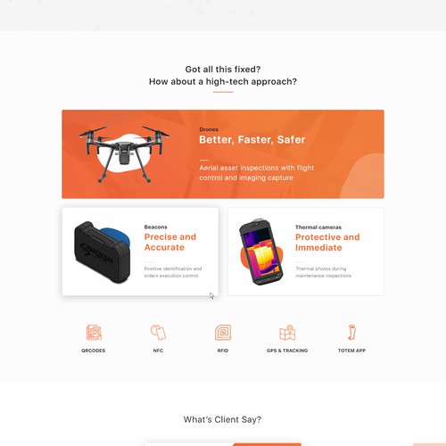 Landing page design for enterprise innovative tech company Design by MaxSokolov