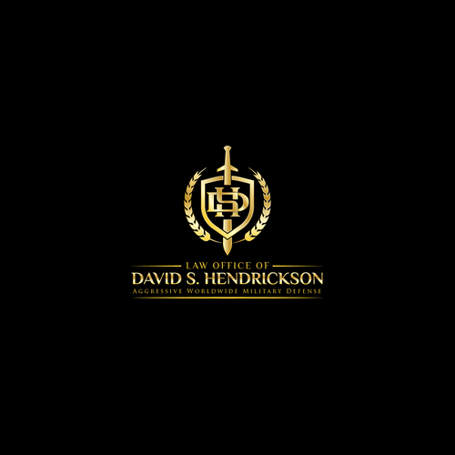logo and letterhead for military criminal defense law firm デザイン by ironmaiden™