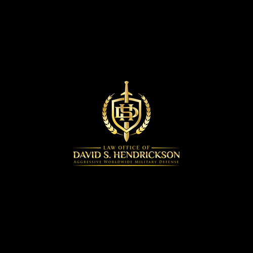 logo and letterhead for military criminal defense law firm Diseño de ironmaiden™