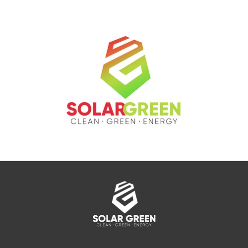 Logo for solar retailer, SolarGreen Design by Hamyd Kahn