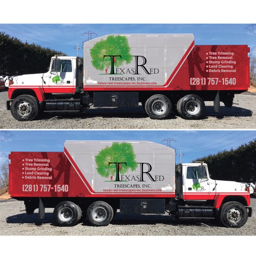 Tree service needs eye catching Truck wrap Car, truck or van wrap contest