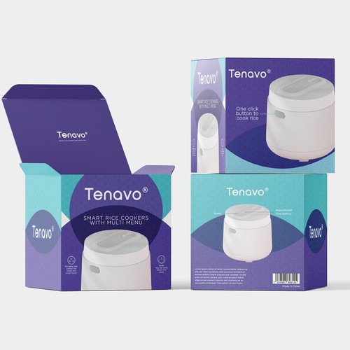 Design a modern package for a smart rice cooker Design by Totoya