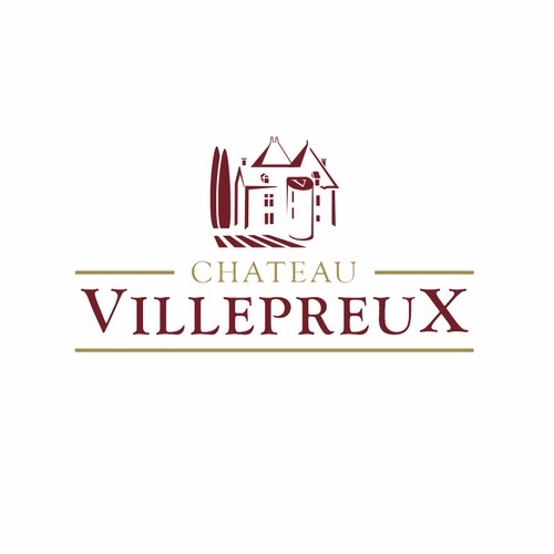 Modern new logo for French chateau and vineyard-ontwerp door Karen Faria