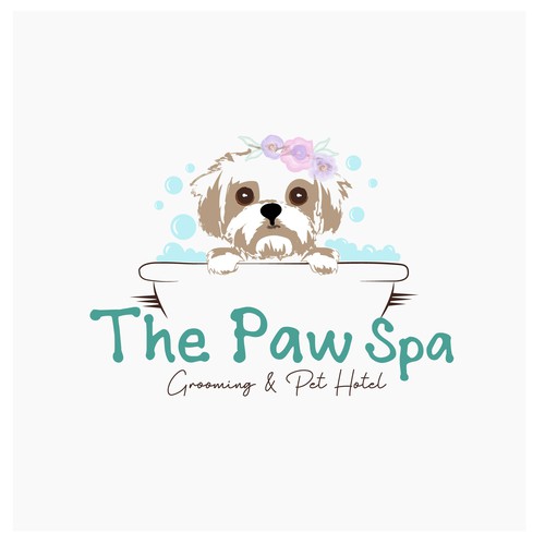Classic, creative , professional…. The Paw spa , grooming and luxury pet hotel Design by zuley0011