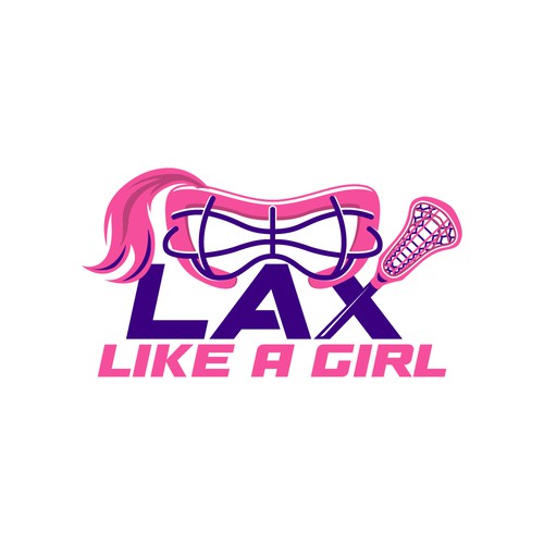 A classic yet fun logo for the fearless, confident, sporty, fun female lacrosse player Design by Jans...