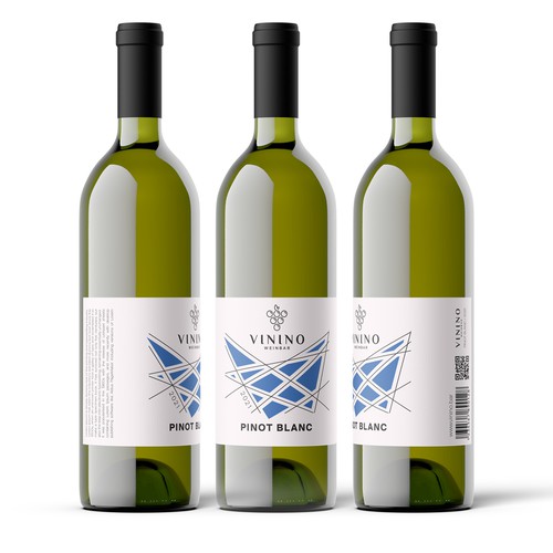 Modern label design for a house wine in a wine bar called VININO Design by Shark1@