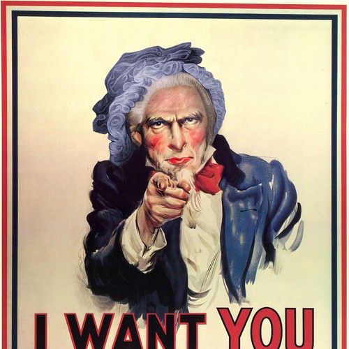 Photoshop famous Uncle Sam 