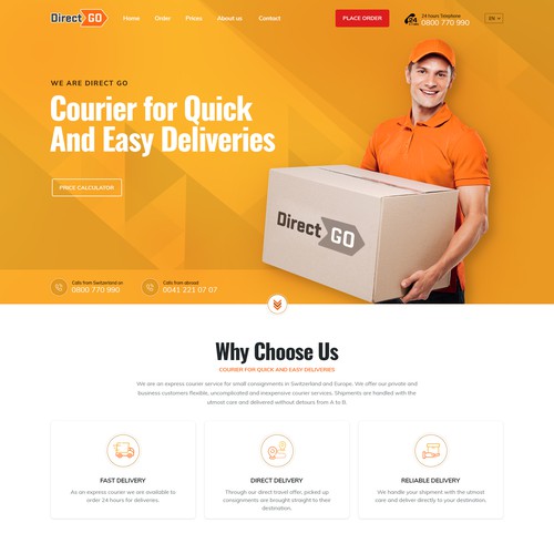 Proposta di design per un contest della categoria Design di sito web realizzata da ⚡️unbox.style⚡️