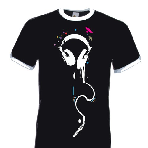 Design di dj inspired t shirt design urban,edgy,music inspired, grunge di NAQSHDESIGNER