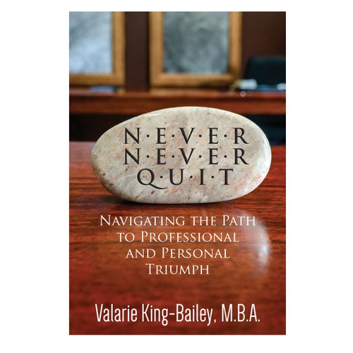 NEVER NEVER QUIT BOOK COVER DESIGN Design by logroll