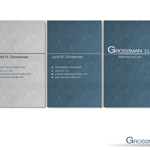 Help Grossman LLP with a new stationery Ontwerp door TanTam