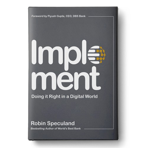 Implement the book cover Design by Wizdizz