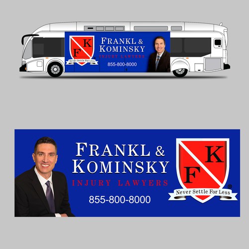 Design A Powerful Bus Wrap For A Personal Injury Law Firm Design by Konstantin Graphics