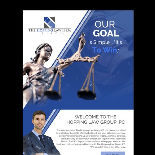 Law Firm Newsletter Template Design by Tanny Dew ❤︎