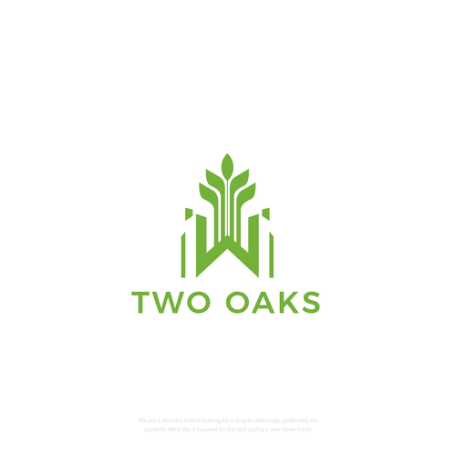 Construction, 3 business owners, use the work TWO oaks in our logo , very bold and intense  graphic Design by gotchagraphicsdotcom