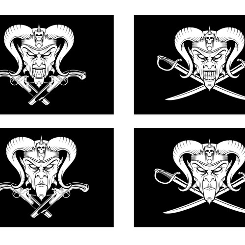 Devil's King Pirate Flag Ontwerp door t74a