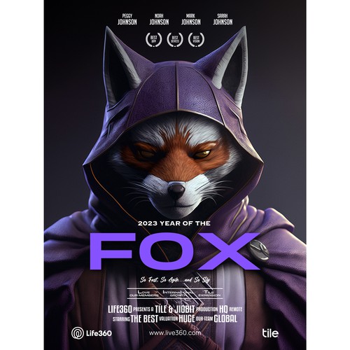 Design di Life360 2023 Year of the Fox Poster di LogoNusantara ™