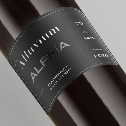 Modern Industrial High End Wine Label Design by Miquelcast