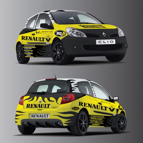 Kit déco rallye Clio Cup - Renault Clio 3 RS