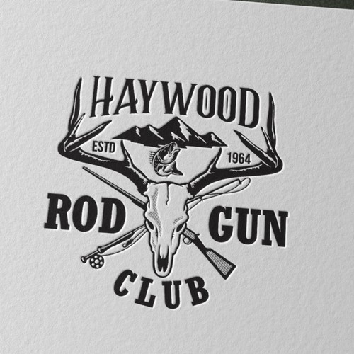 Logo for Rod and Gun Club established in 1946 in Western NC Design by Vandi septiawan