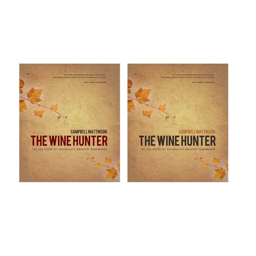 Book Cover -- The Wine Hunter Ontwerp door TristanV