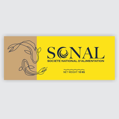 TILAPIA MASTER CARTON WITH YELLOW BACKGROUND Design by Moi_Designers