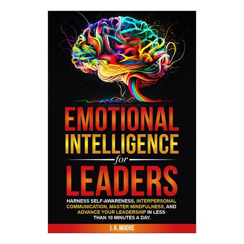 Need an Emotional Intelligence for leaders book cover. Design by anisha umělec