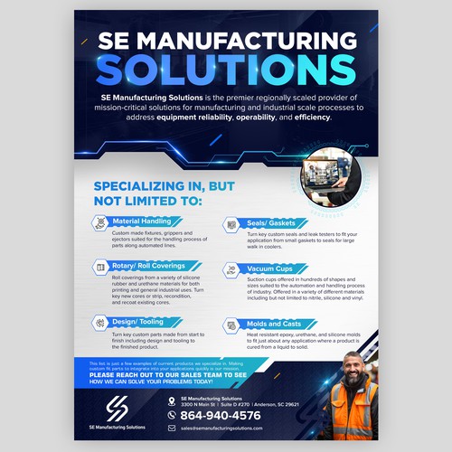 Clean single page line card for potential customers Design by *FBCTechnologies*