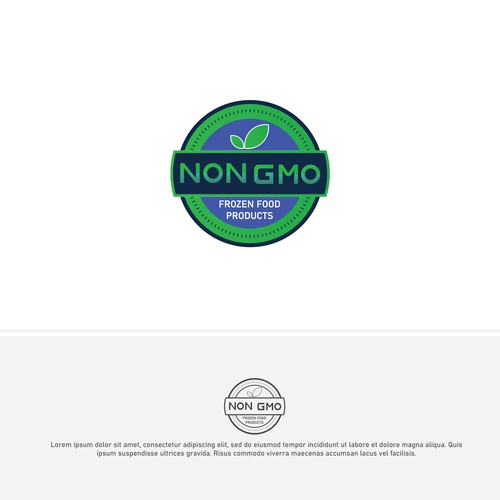 Food Packaging NON-GMO Logo Design by ©Zone™