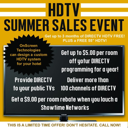 Screen Summer Sales Event Flyer