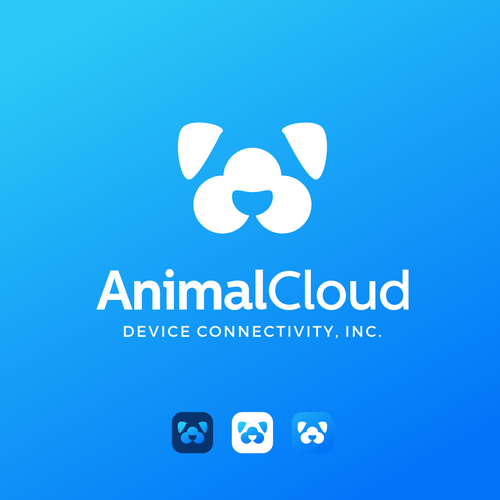 Animal Cloud Device Connectivity logo that rocks as an animal & humanity forward tech company!! Design by Nandatama ✪