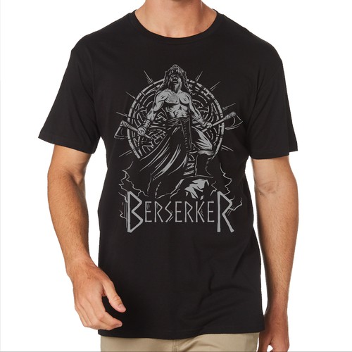 Create the design for the "Berserker" t-shirt Réalisé par darmadsgn