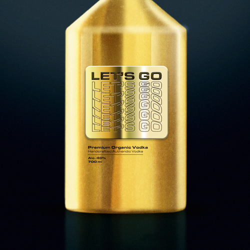 LET'S GO Organic Vodka Design by Sikman Design