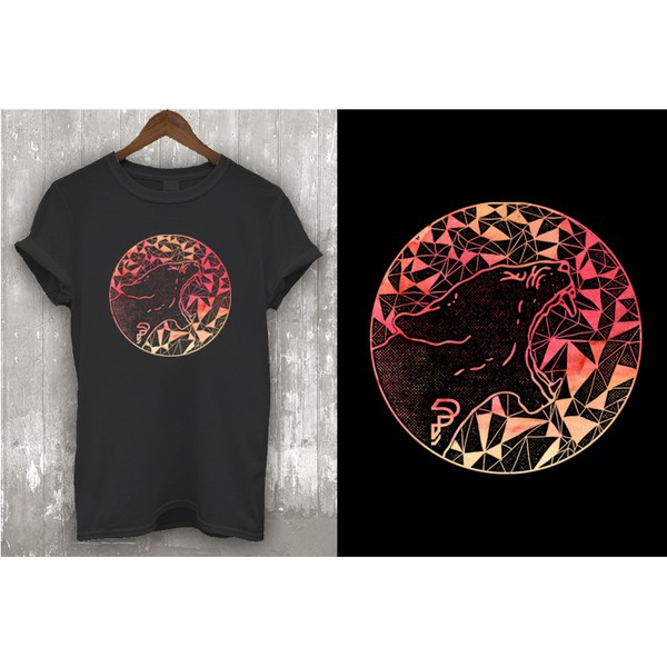 Create a confusing and creative tshirt design for a new clothing company.