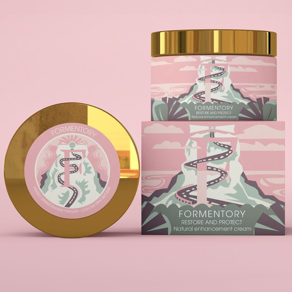 Abstract Cosmetics Packaging 