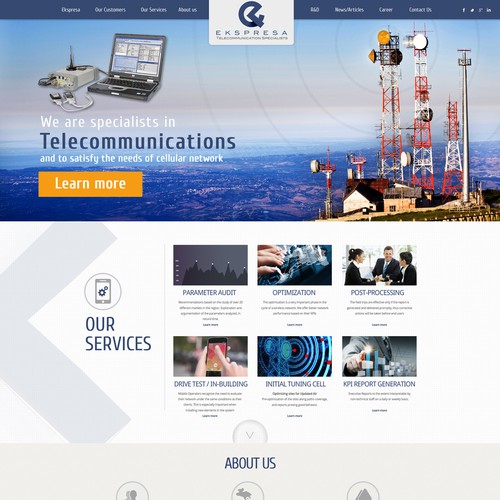 Parallax Website Design Wanted for Ekspresa Diseño de DezignLAB
