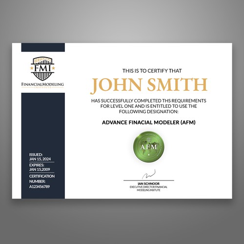 Looking for Custom Professional Certificate Design-ontwerp door COMGUYZ