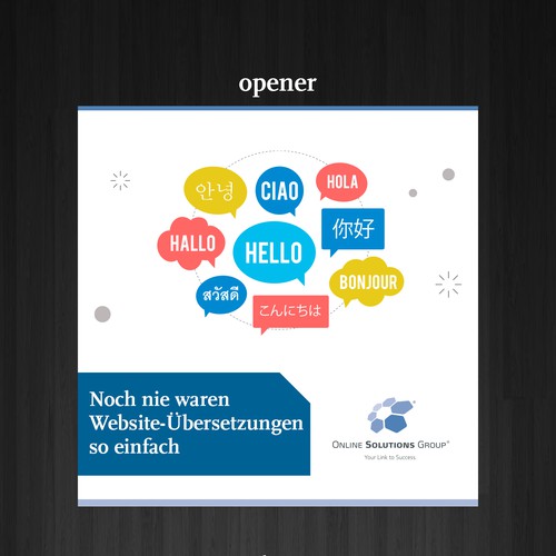 Banner Ads for Translation Tool Design by creativestardesigner