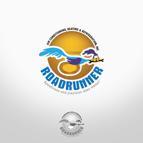 logo for Roadrunner Air Conditioning, Heating & Refrigeration, Inc. Design by Idéacraft