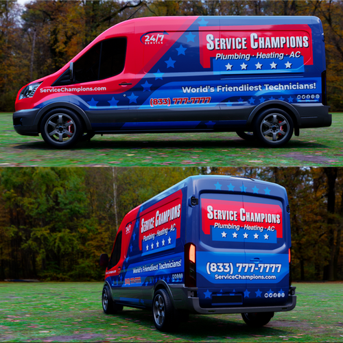 Van Wrap For Service Company Design by TANSA ART