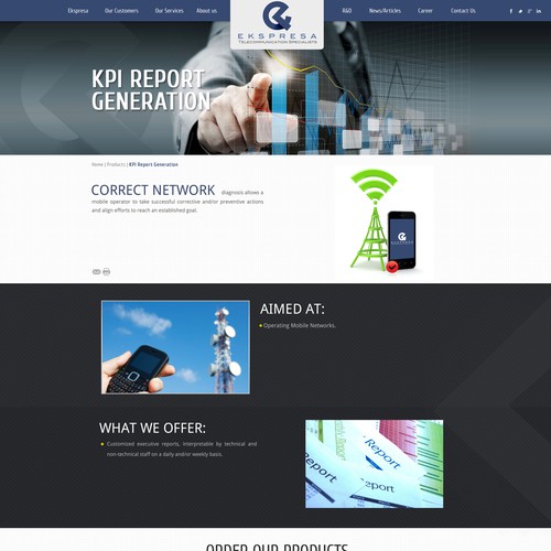 Parallax Website Design Wanted for Ekspresa Diseño de DezignLAB